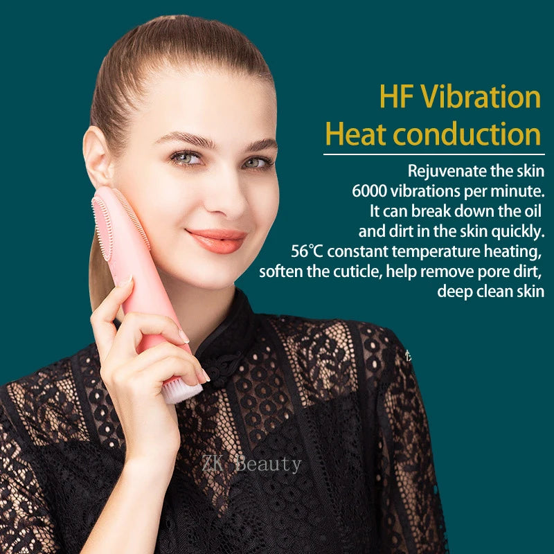 "Multifunction Facial Cleaning Brush with Hot Compress & Eye Care"