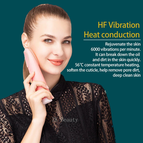 "Multifunction Facial Cleaning Brush with Hot Compress & Eye Care"