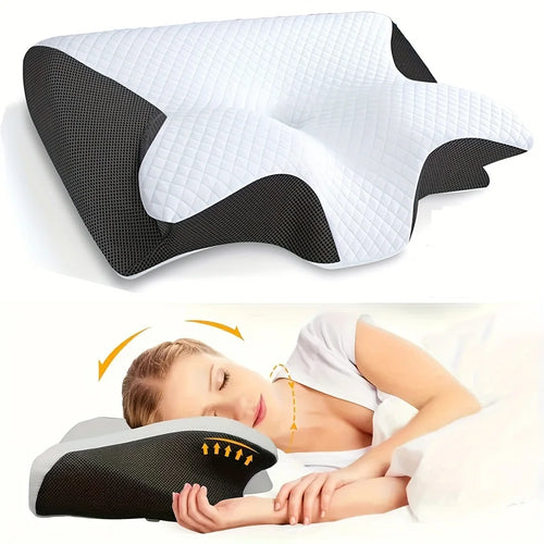 "Ergonomic Neck Pillow for Better Sleep – Cervical Support"