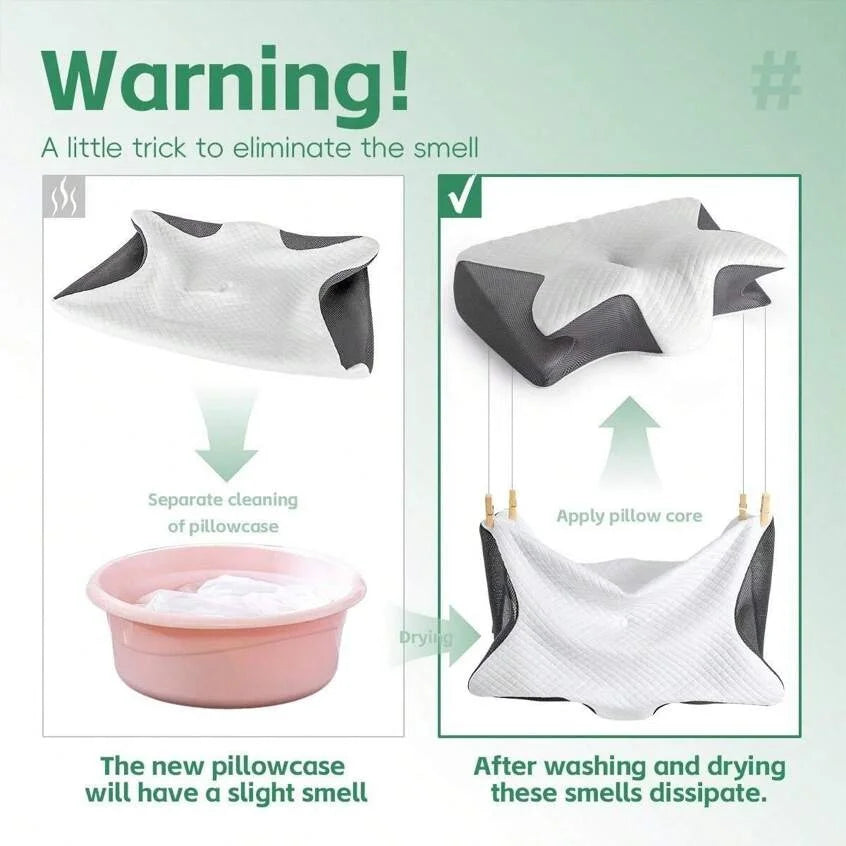 "Ergonomic Neck Pillow for Better Sleep – Cervical Support"