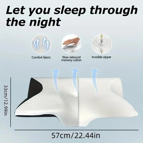 "Ergonomic Neck Pillow for Better Sleep – Cervical Support"
